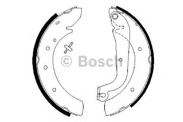 BOSCH 0986487313 Комплект гальмівних колодок