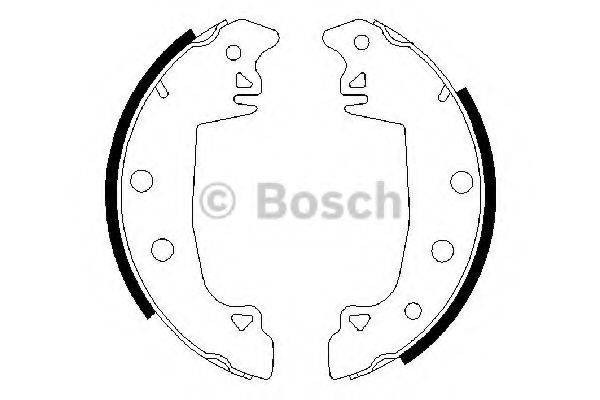 BOSCH 0986487336 Комплект гальмівних колодок