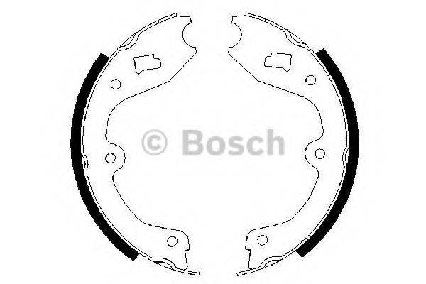 BOSCH 0986487338 Комплект гальмівних колодок, стоянкова гальмівна система