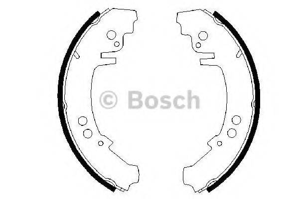 BOSCH 0986487421 Комплект гальмівних колодок