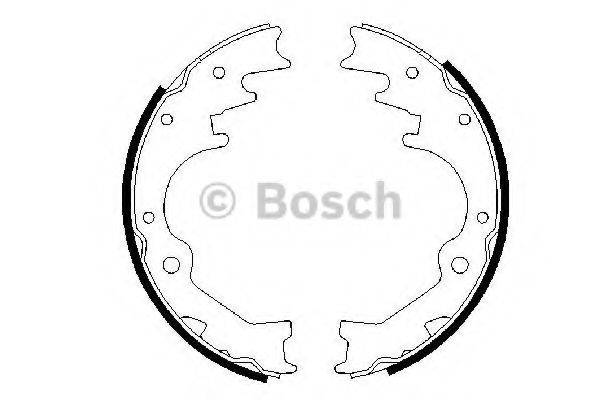 BOSCH 0986487435 Комплект гальмівних колодок