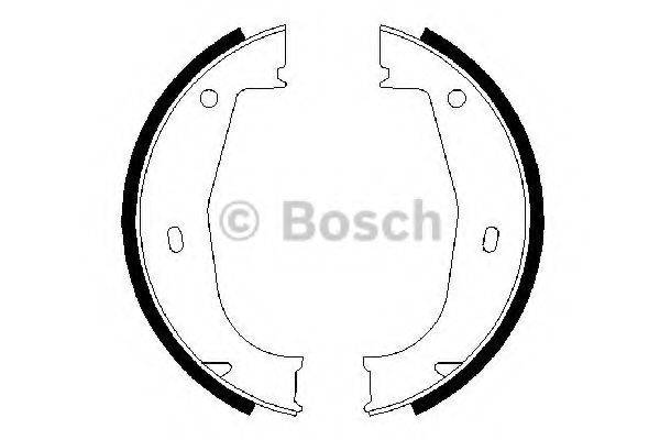 BOSCH 0986487520 Комплект гальмівних колодок, стоянкова гальмівна система