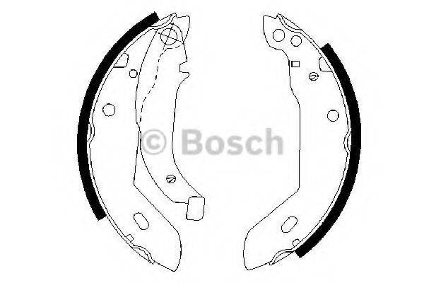 BOSCH 0986487533 Комплект гальмівних колодок