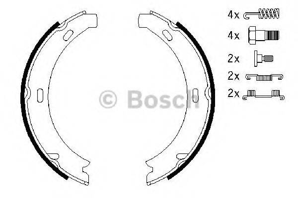 BOSCH 0986487584 Комплект гальмівних колодок, стоянкова гальмівна система