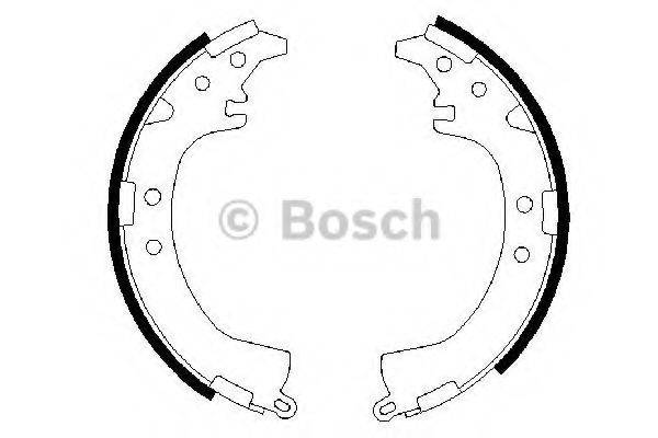 BOSCH 0986487595 Комплект гальмівних колодок