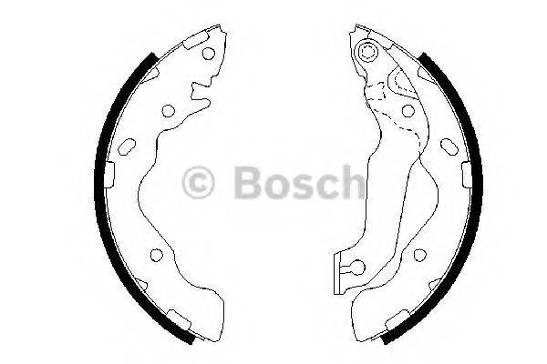 BOSCH 0986487673 Комплект гальмівних колодок