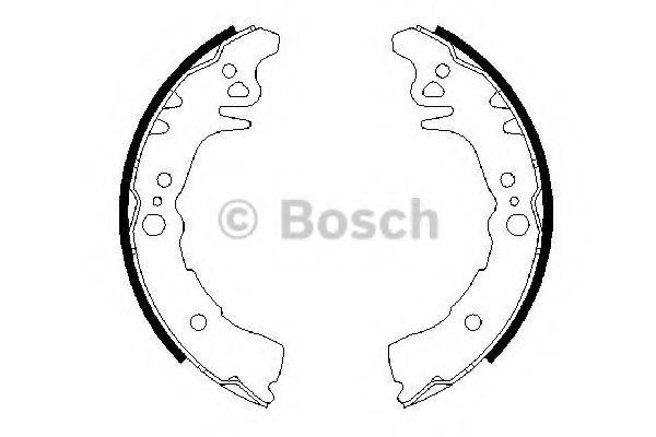 BOSCH 0986487689 Комплект гальмівних колодок