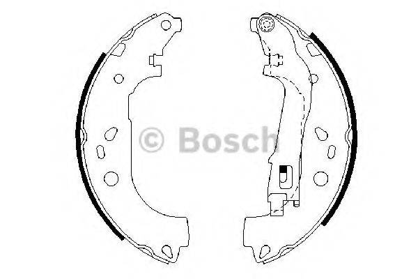 BOSCH 0986487717 Комплект гальмівних колодок