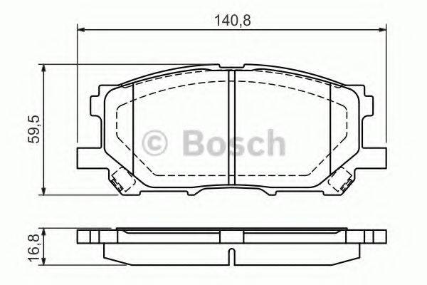 BOSCH 0986494218 Комплект гальмівних колодок, дискове гальмо