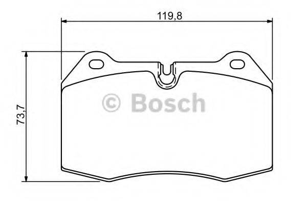 BOSCH 0986494282 Комплект гальмівних колодок, дискове гальмо