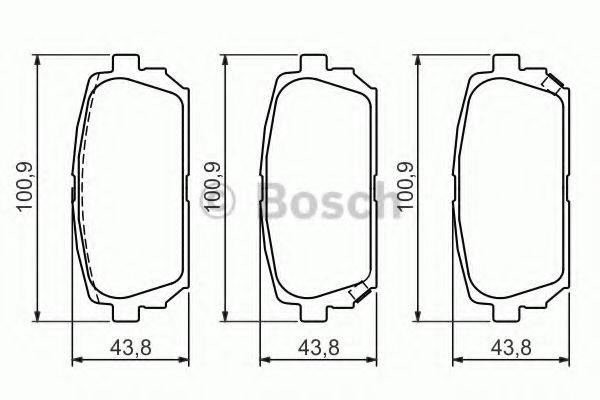 BOSCH 0986494400 Комплект гальмівних колодок, дискове гальмо