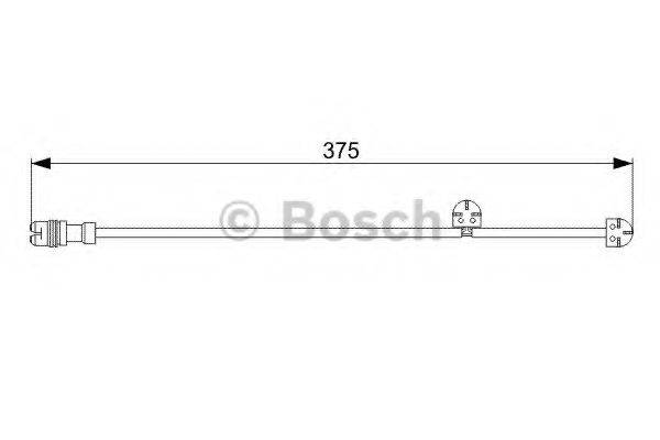 BOSCH 1987473024 Сигналізатор, знос гальмівних колодок