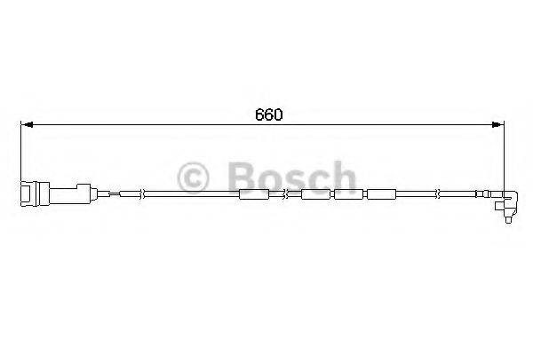 BOSCH 1987474908 Сигналізатор, знос гальмівних колодок