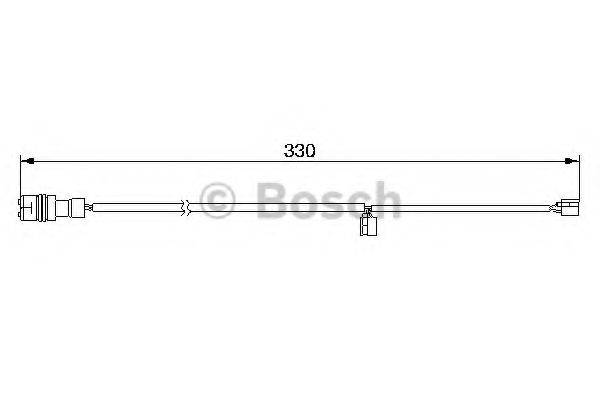 BOSCH 1987474983 Сигналізатор, знос гальмівних колодок