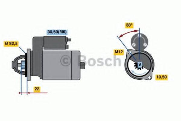 BOSCH 0001107015 Стартер