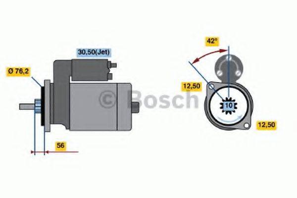 BOSCH 0001107022 Стартер