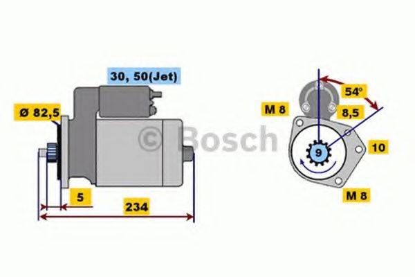 BOSCH 0001107025 Стартер