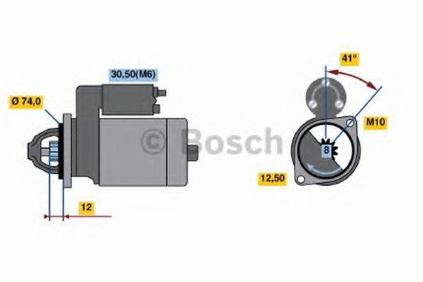 BOSCH 0001107431 Стартер