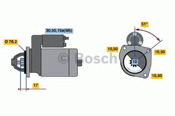 BOSCH 0001108020 Стартер