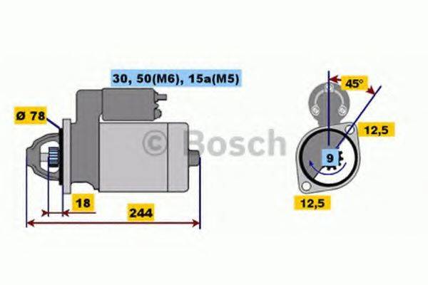 BOSCH 0001108080 Стартер