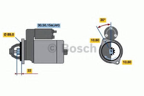 BOSCH 0001108091 Стартер