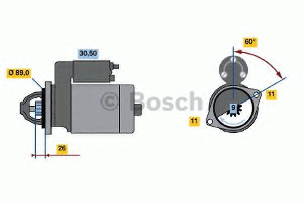 BOSCH 0001108131 Стартер