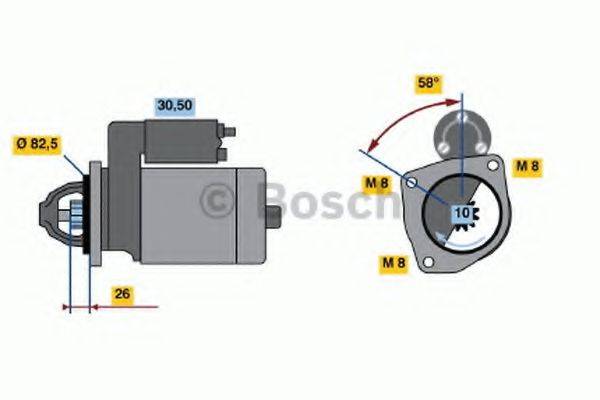 BOSCH 0001110005 Стартер