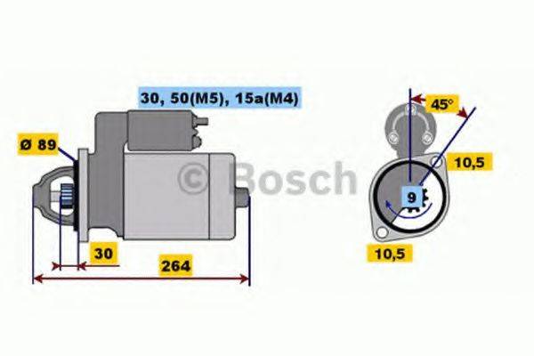 BOSCH 0001110011 Стартер