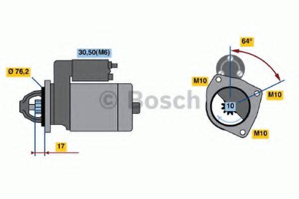 BOSCH 0001110065 Стартер