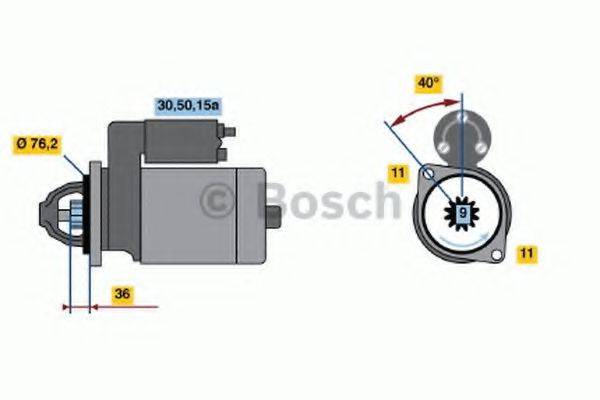 BOSCH 0001112003 Стартер