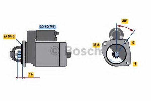 BOSCH 0001113006 Стартер