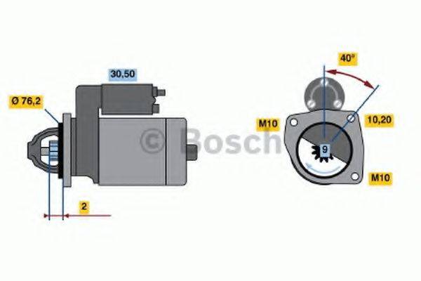 BOSCH 0001115002 Стартер