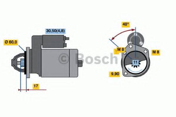 BOSCH 0001138005 Стартер