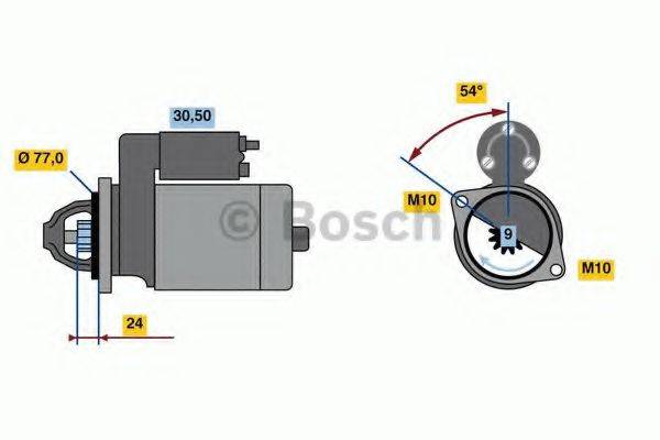 BOSCH 0001138017 Стартер