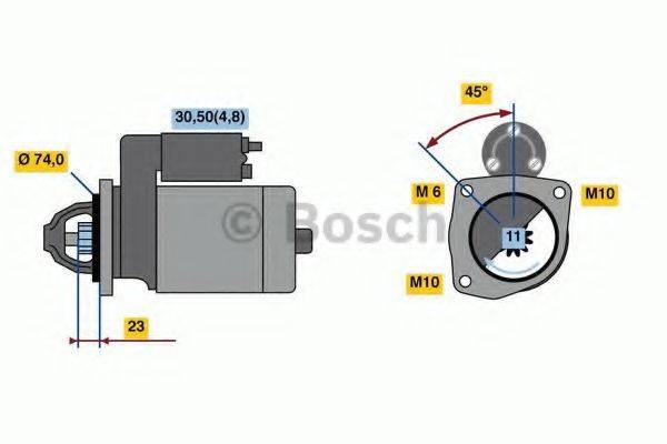 BOSCH 0001148015 Стартер