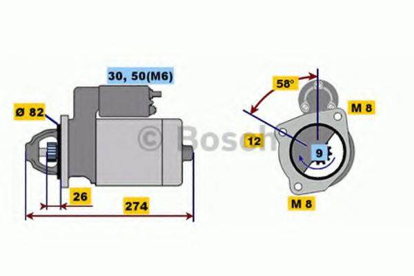 BOSCH 0001218155 Стартер