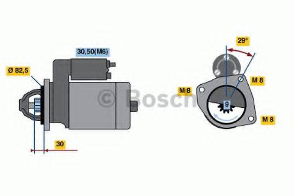 BOSCH 0001223003 Стартер