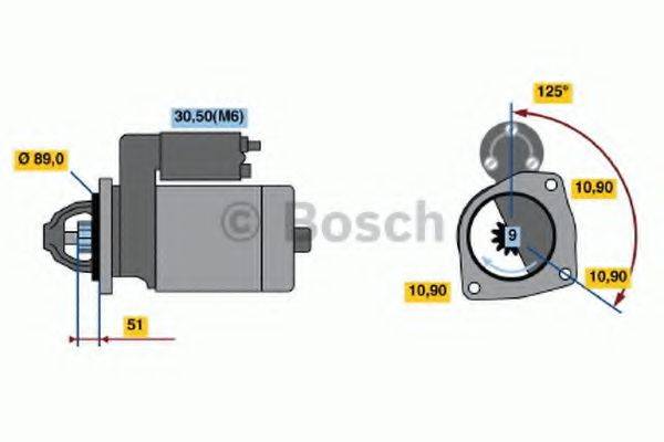 BOSCH 0001231032 Стартер