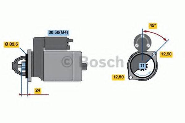 BOSCH 0001315002 Стартер