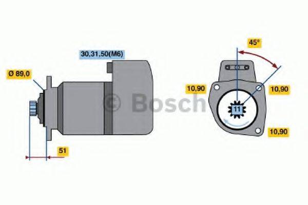 BOSCH 0001416053 Стартер