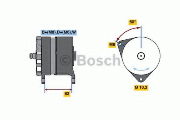 BOSCH 0120468088 Генератор