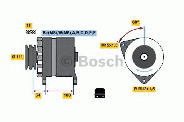 BOSCH 0121600518 Генератор