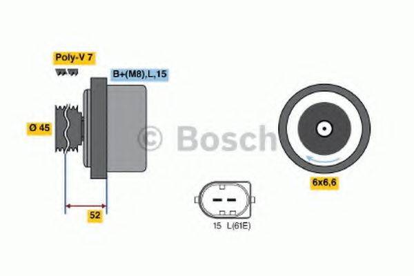 BOSCH 01220AA1H0 Генератор