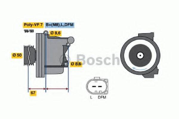 BOSCH 01220AA1P0 Генератор