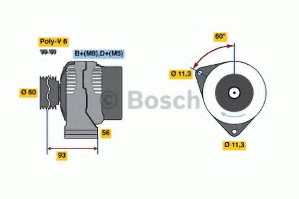 BOSCH 0123505017 Генератор