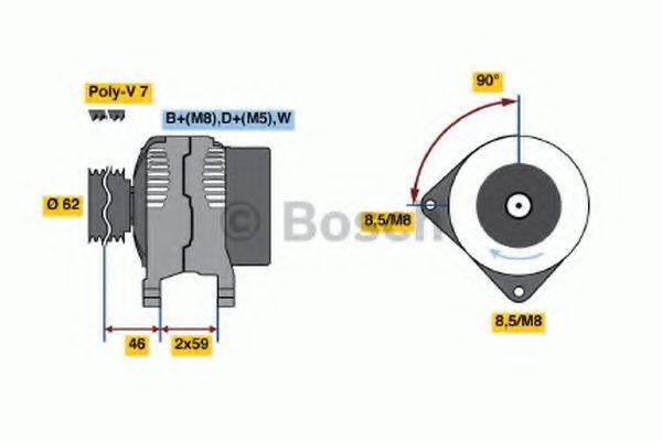 BOSCH 0123510029 Генератор