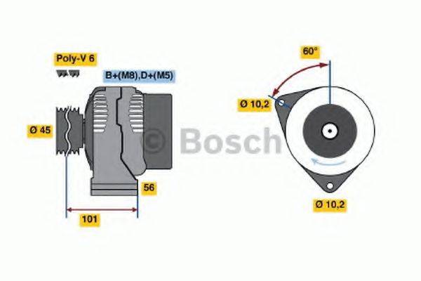 BOSCH 0123510057 Генератор