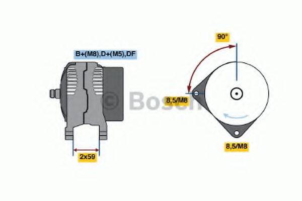 BOSCH 0123515009 Генератор