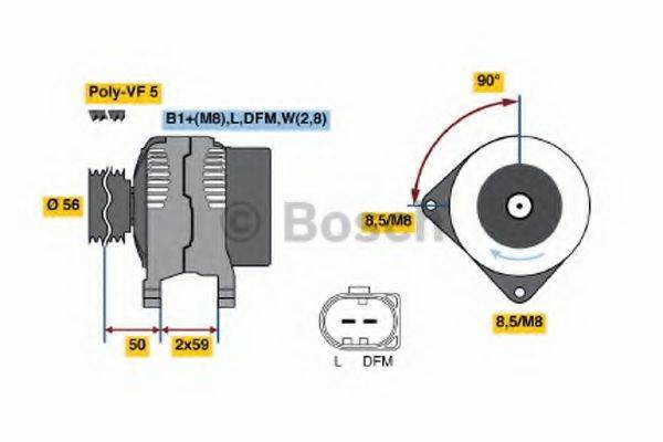 BOSCH 0124315012 Генератор