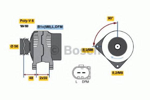 BOSCH 0124325050 Генератор